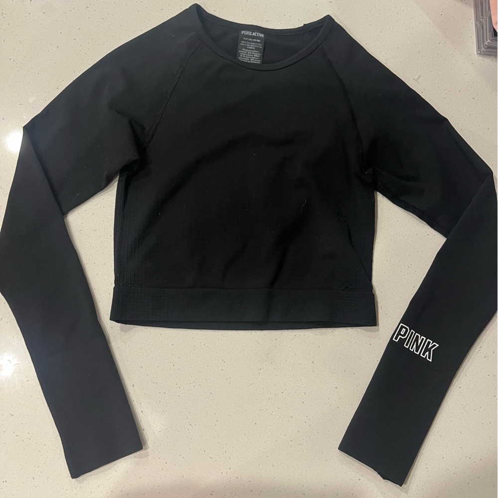 Victoria's Secret Black Long Sleeve Tee